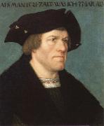 Hans Eworth portrait of beardless man oil painting reproduction